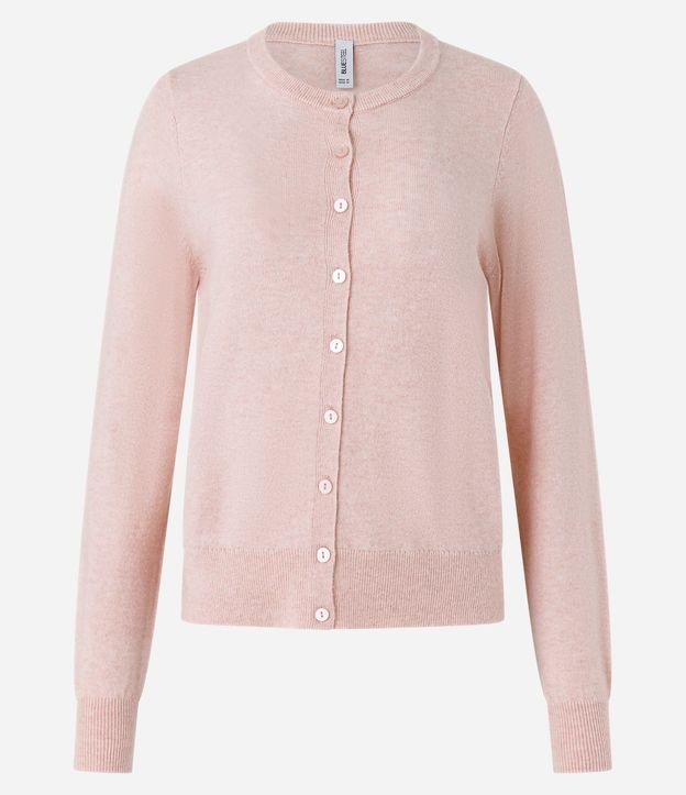 Cardigan en Punto con Abotonado Delantero