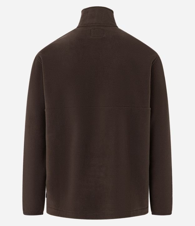 Saco en Fleece con Cuello Alto y Cremallera 9