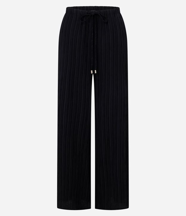 Pantalón Recto Fluida en Chiffon Texturizado 6