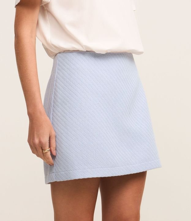 Short Pollera Corto Texturizado en Tweed 5