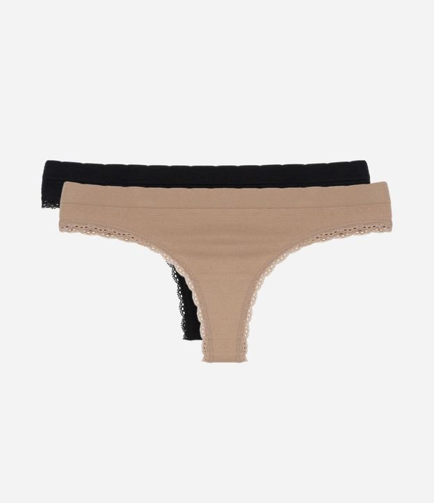 Kit 02 Bombachas Bikini en Poliamida Sin Costura 3