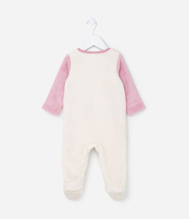 Mono Infantil en Fleece con Bordado Gatito - Talle 0 a 18 meses 3