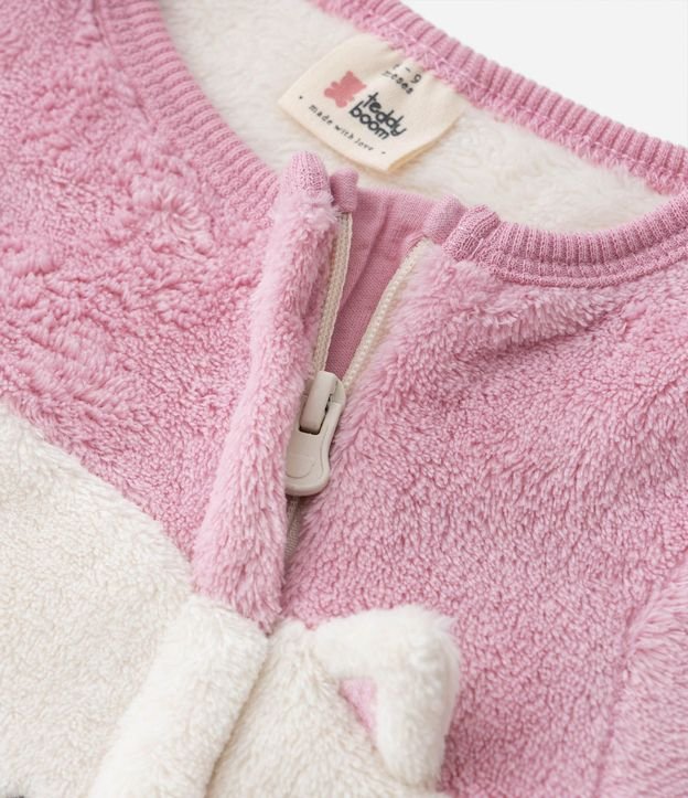 Mono Infantil en Fleece con Bordado Gatito - Talle 0 a 18 meses 6