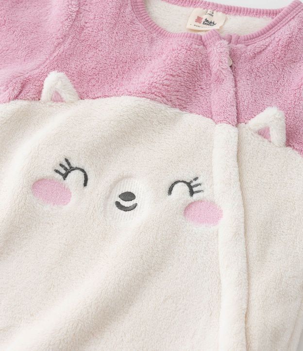 Mono Infantil en Fleece con Bordado Gatito - Talle 0 a 18 meses 7