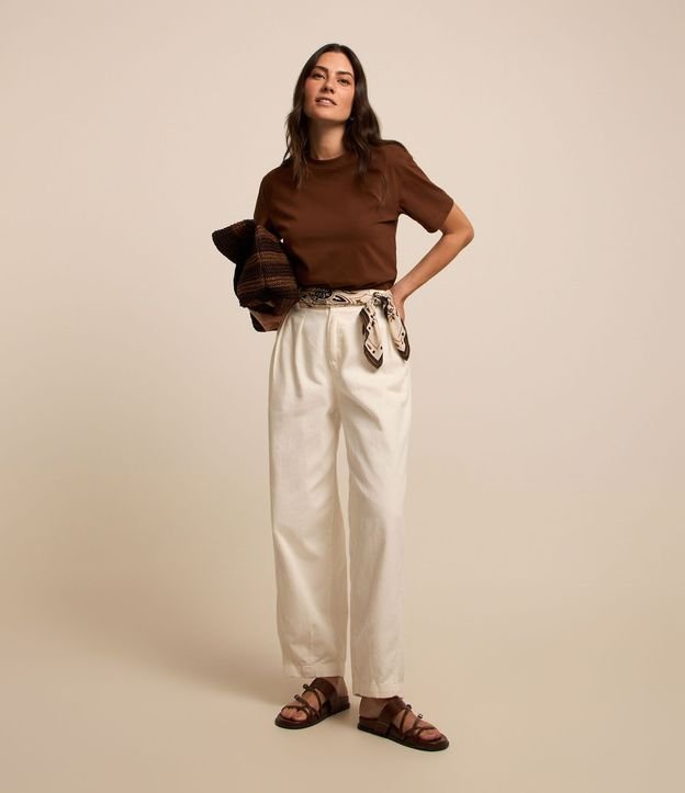 Remera en Algodón con Cuello Redondo 4