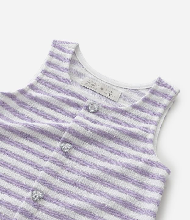 Vestido Infantil en Tweed con Hilo Metalizado - Talle 1 a 6 años 4