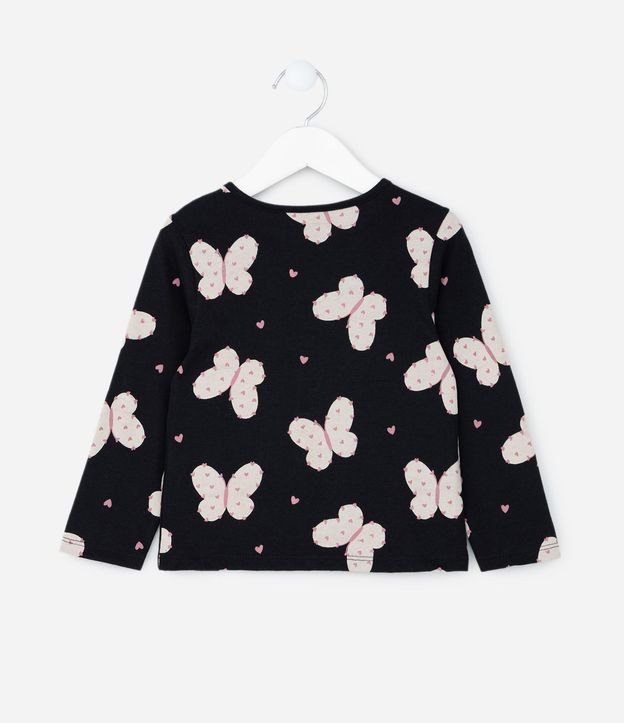 Blusa Infantil con Estampa de Mariposas - Talle 1 a 6 años 2