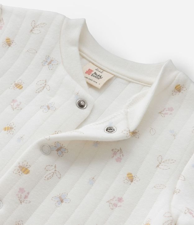 Mono Infantil con Textura Capitoneada y Estampa Floral - Talle 0 a 18 meses 6