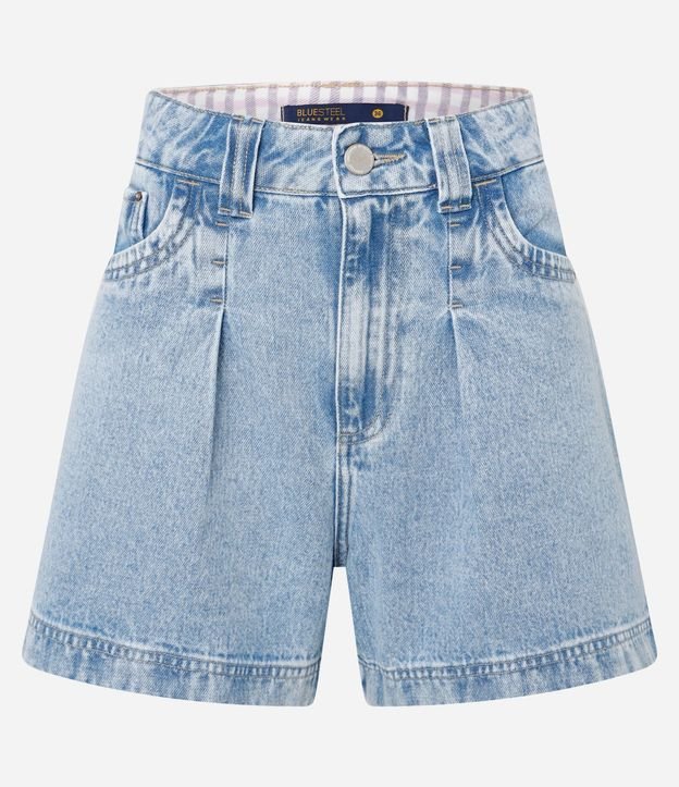 Short Baggy Jeans con Cintura Interno Vichy 10