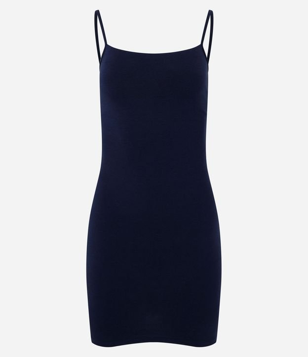 Vestido Corto en Algodón con Breteles Finos 5