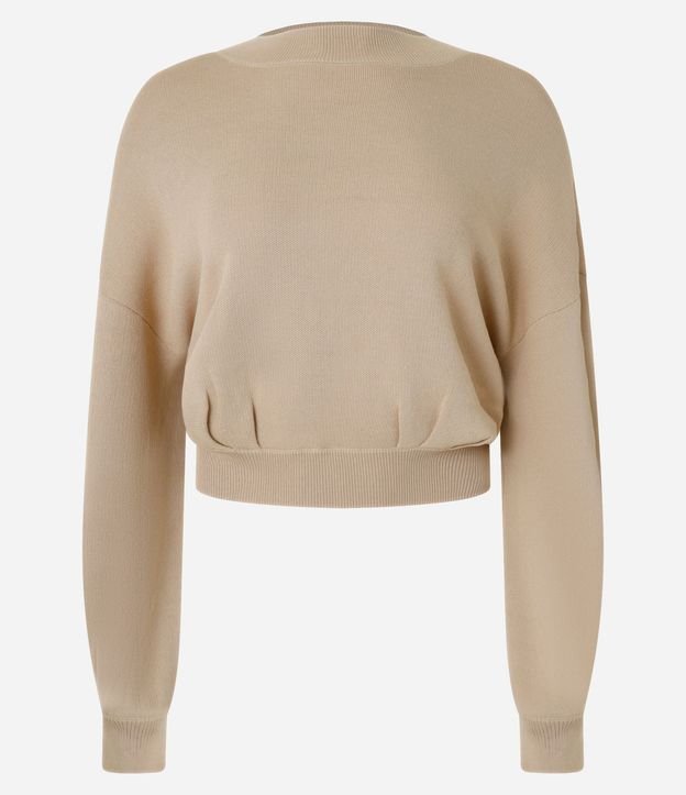 Blusa en Punto con Sisa Deslocada y Pliegues en la Bajo 8
