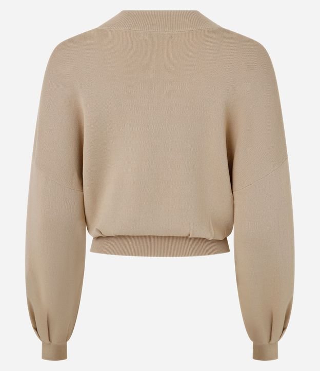 Blusa en Punto con Sisa Deslocada y Pliegues en la Bajo 9