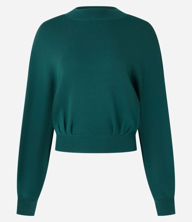 Blusa en Punto con Sisa Deslocada y Pliegues en la Bajo 6