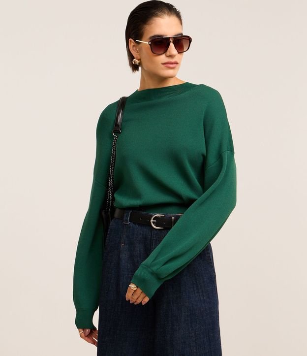 Blusa en Punto con Sisa Deslocada y Pliegues en la Bajo 2