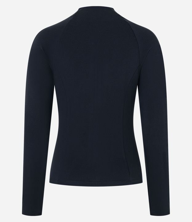 Campera Deportiva Justa en Microfibra con Bolsillos y Raya Contrastante 8