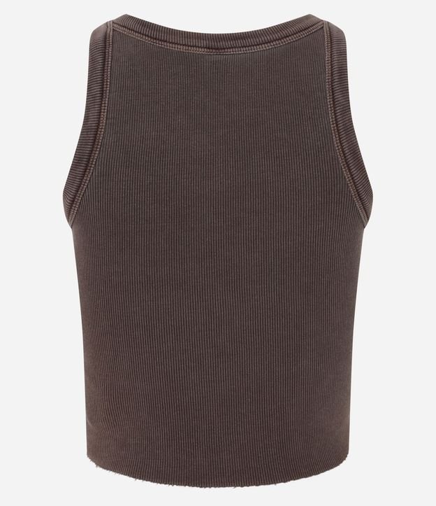 Musculosa en Rib Lavado con Bajo Asimétrico 9