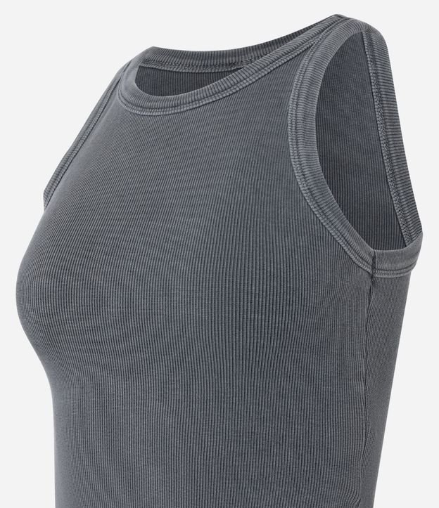 Musculosa en Rib Lavado con Bajo Asimétrico 5
