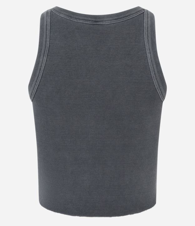Musculosa en Rib Lavado con Bajo Asimétrico 6