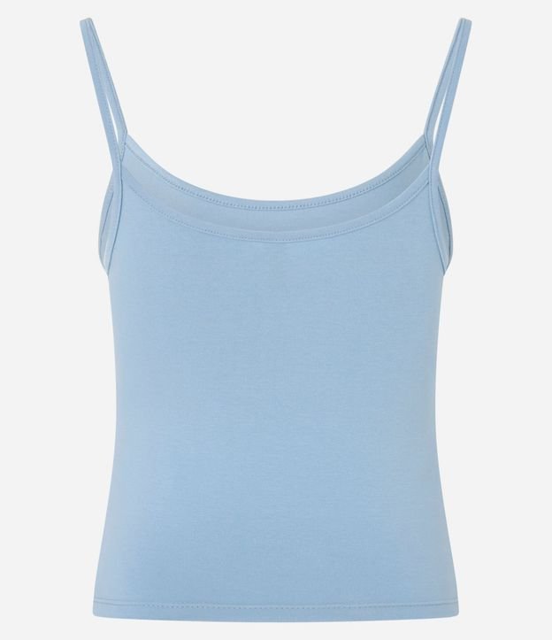 Blusa Cropped en Algodón con Bretel Fino 6