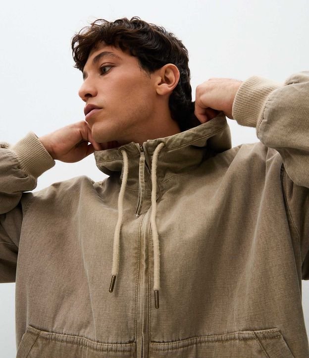 Campera Trucker en Sarga con Efecto Lavado