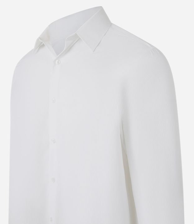 Camisa Regular con Textura Acanalada 7