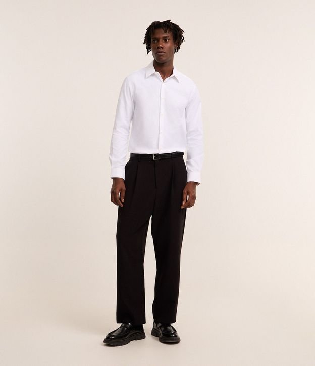 Camisa Regular con Textura Acanalada 3
