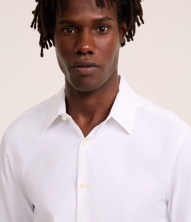 Camisa Regular con Textura Acanalada 5