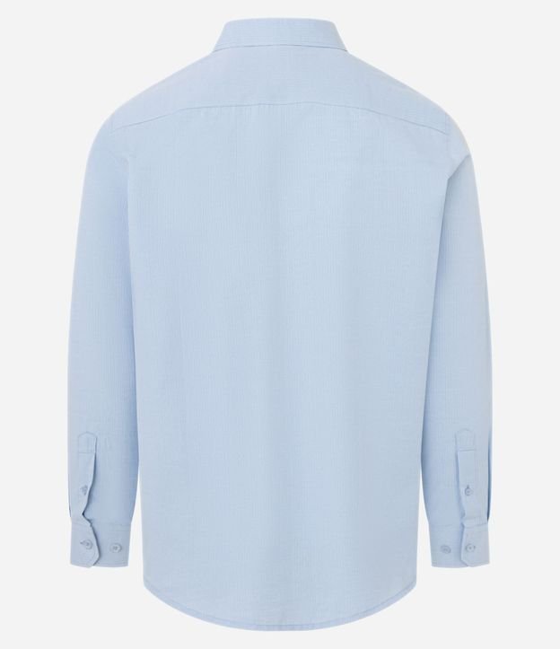 Camisa Regular con Textura Acanalada 7