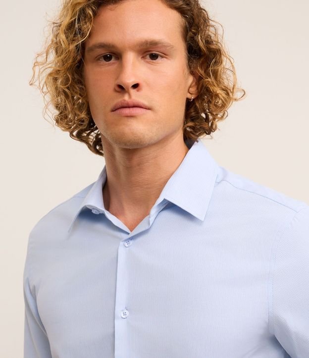 Camisa Regular con Textura Acanalada 3