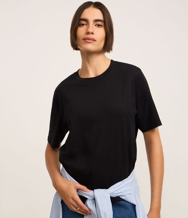 Blusa en Algodón con Cuello redondo 2