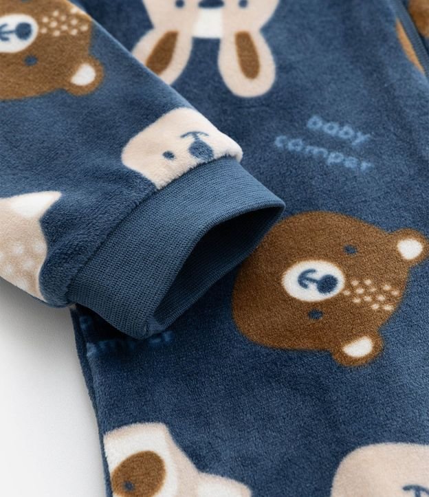 Mono Infantil en Plush con Osos y Conejos - Talle 0 a 24 meses 7