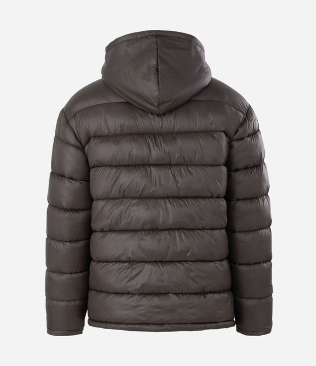 Campera Puffer en Poliamida con Gajos y Forro de Sherpa 9