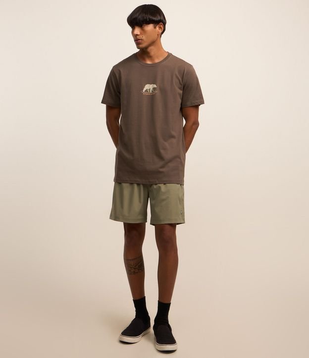 Remera Comfort en Algodón con Estampa de Oso 2