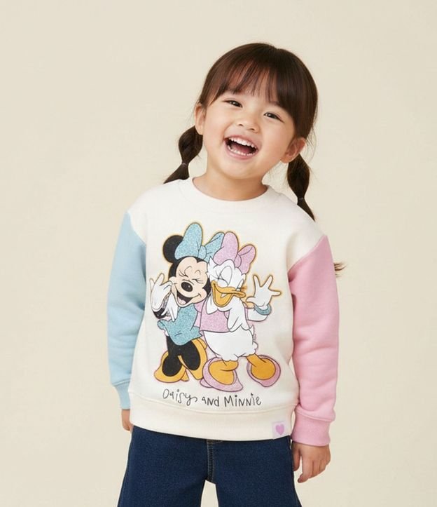 Buzo Infantil con Estampa Minnie y Daisy - Talle 1 a 6 años