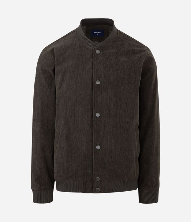 Campera Bomber en Terciopelo con Botones Forrados 5