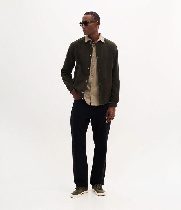Campera Bomber en Terciopelo con Botones Forrados 2