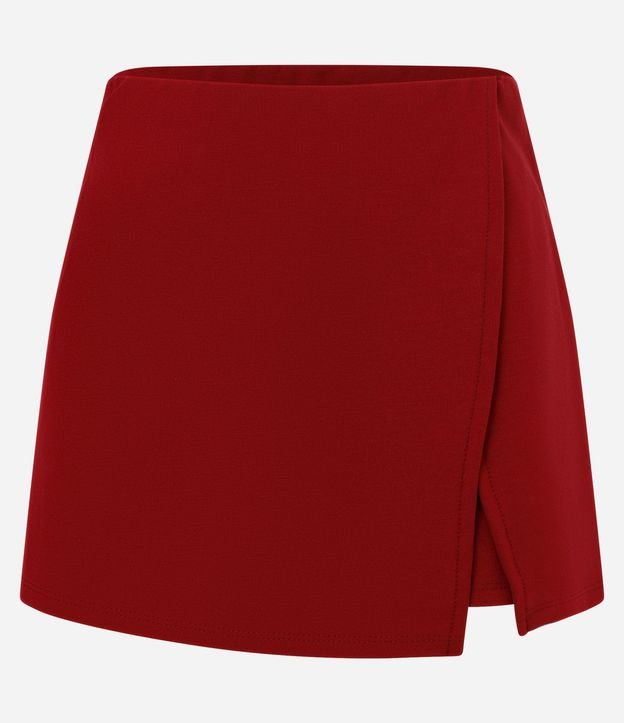 Short Pollera en Punto Roma con Frente Traspasada 5