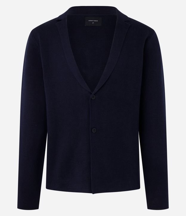 Blazer en Algodón con Cuello Solapa