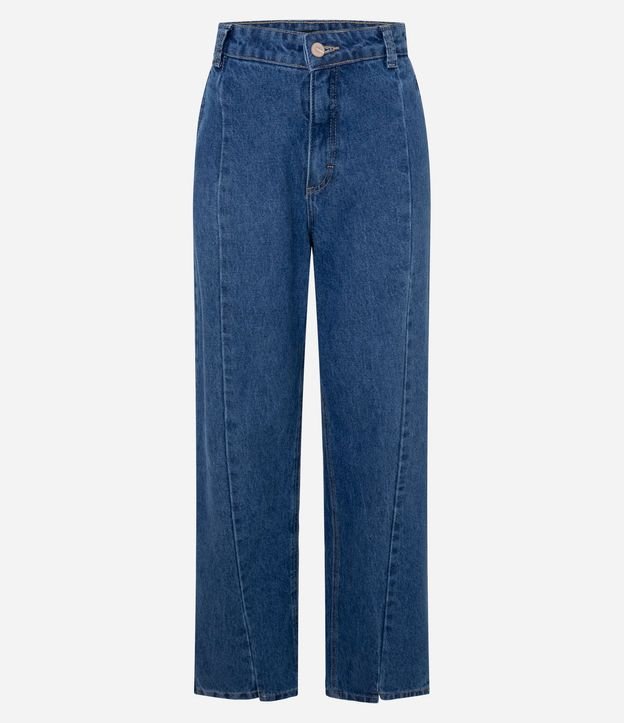 Pantalón Recto Comfort en Jeans con Cintura Alta 5