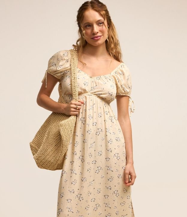 Vestido New Midi en Tricolina con Estampa Floral Liberty 4