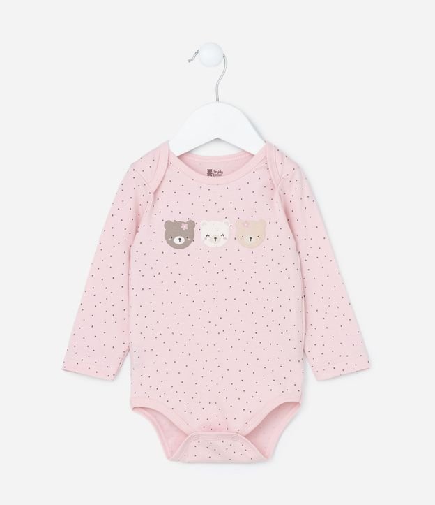Body Infantil con Estampa de Lunares y Animalitos - Talle RN a 18 meses 2