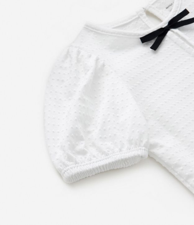 Blusa Infantil Texturizada con Lacitos Contrastantes - Talle 1 a 6 años 7