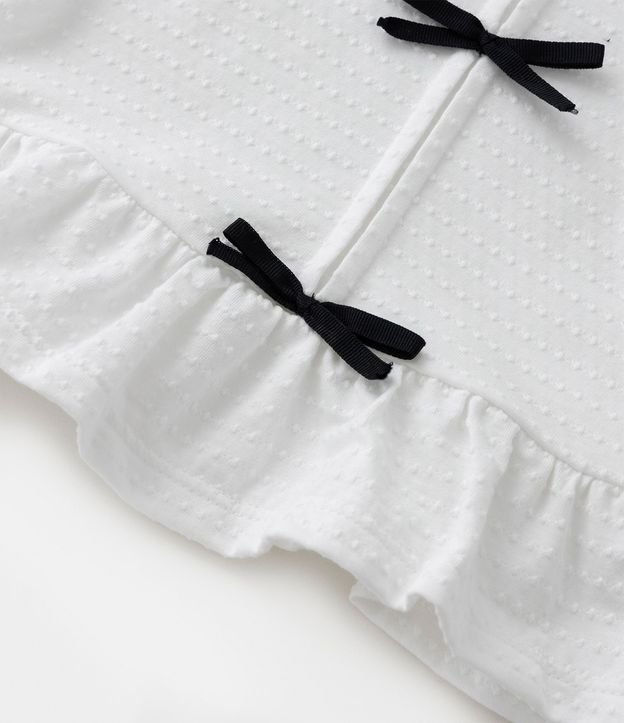 Blusa Infantil Texturizada con Lacitos Contrastantes - Talle 1 a 6 años 8