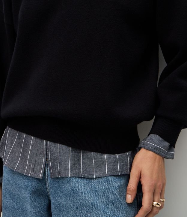 Buzo Suéter en Tricot con Puño Ajustado 4