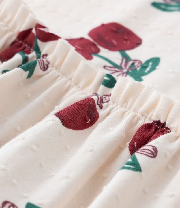 Vestido Infantil en Algodón con Estampado de Cerezas - Talle 1 a 6 años 6