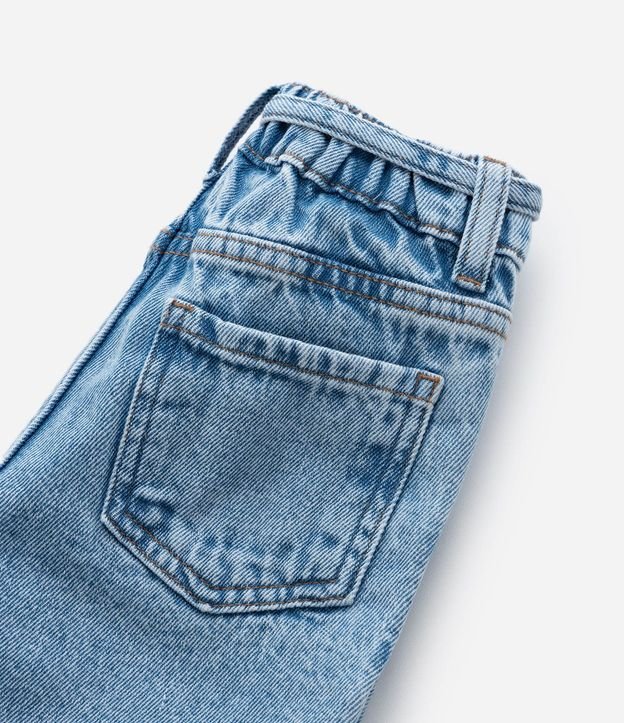 Pantalón Mom Infantil en Jeans con Lazo en la Cintura - Talle 1 a 6 años 5