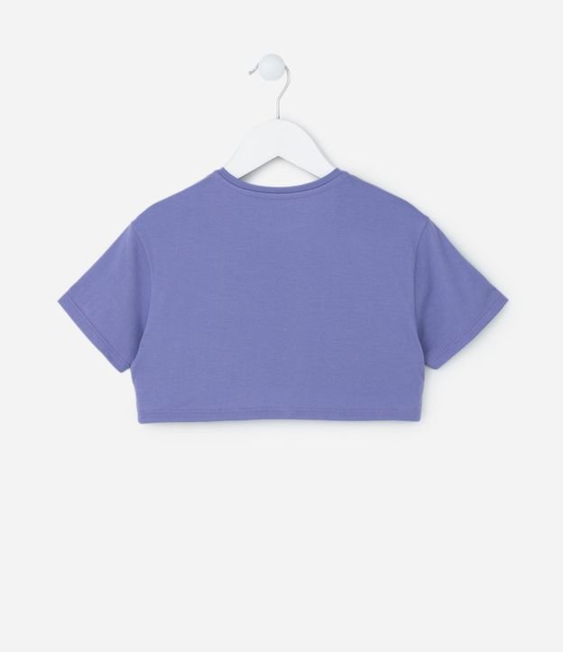 Remera Cropped Infantil con Estampa Divertidamente - Talle 2 a 10 años 4
