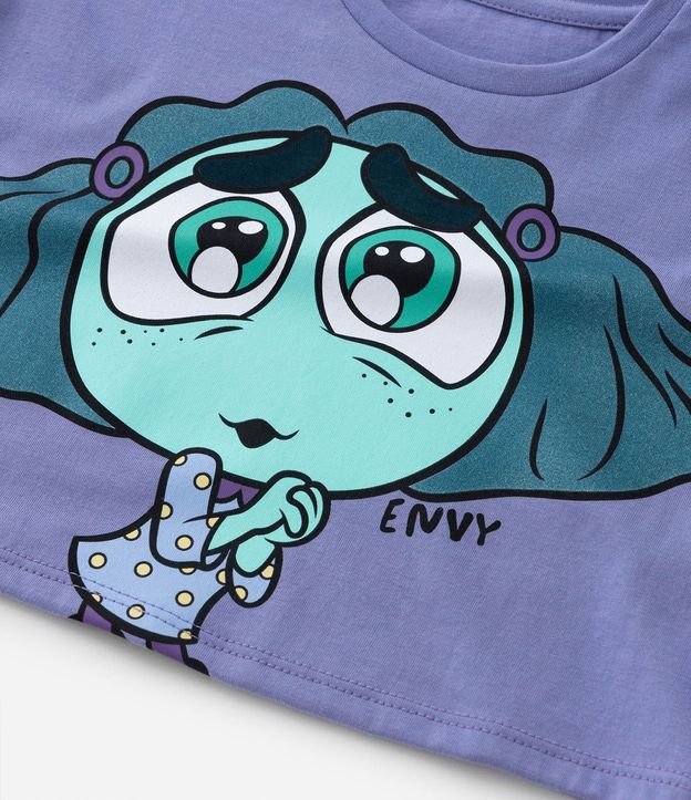 Remera Cropped Infantil con Estampa Divertidamente - Talle 2 a 10 años 6
