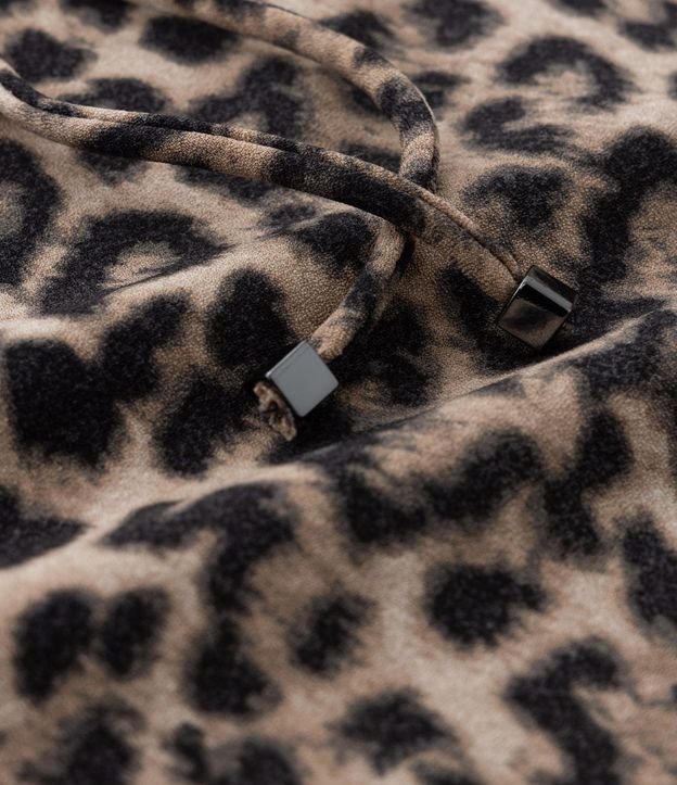 Pantalón Pijama en Crepé Estampa Animal Print Curve & Plus Size 7