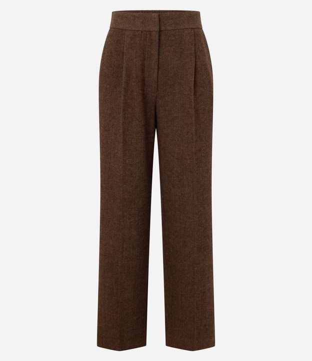Pantalón Recto en Polivelour Calientita con Cintura Sastre 9